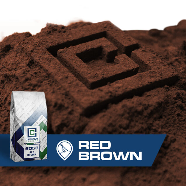 Red Brown - Raw Pigment for Concrete by Cement Colors