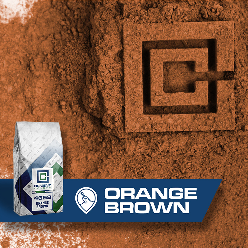 Orange Brown - Raw Pigment for Concrete by Cement Colors