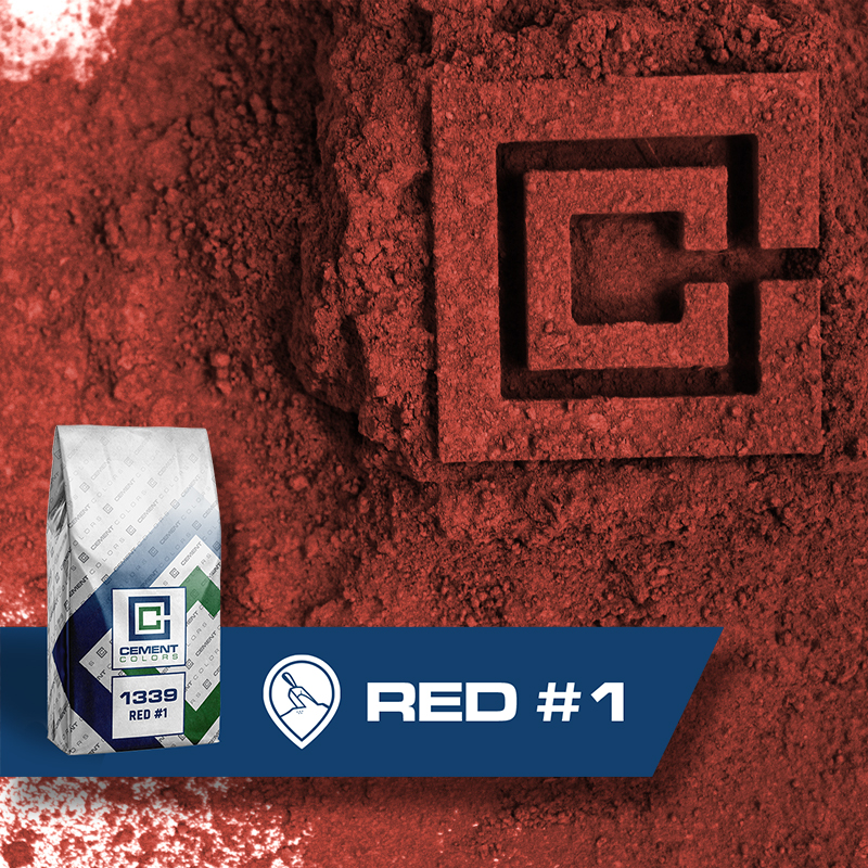 Red #1 - Raw Pigment for Concrete by Cement Colors