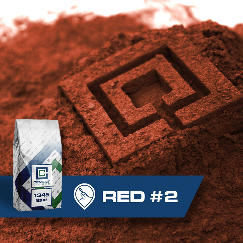 Red #2 - Raw Pigment for Concrete by Cement Colors