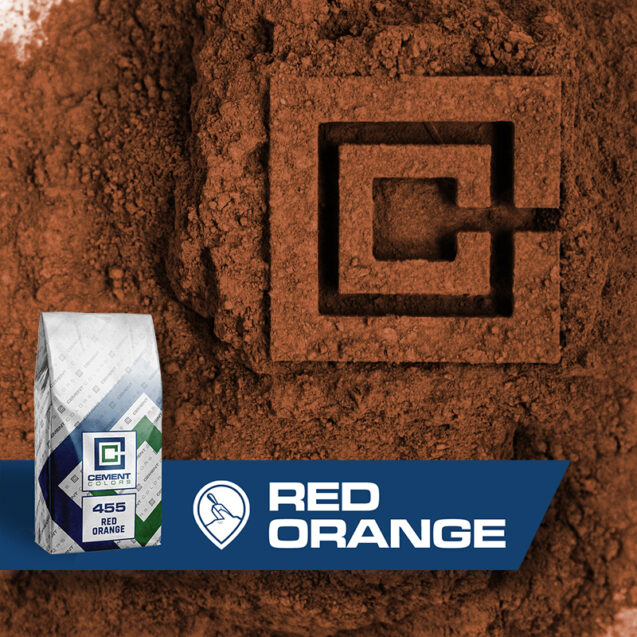 Red Orange - Raw Pigment for Concrete by Cement Colors