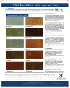 Color Charts for Integral and Standard Cement Colors | Cement Colors